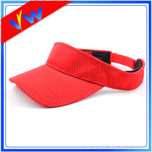 Custom Red Breathable Visor Cap